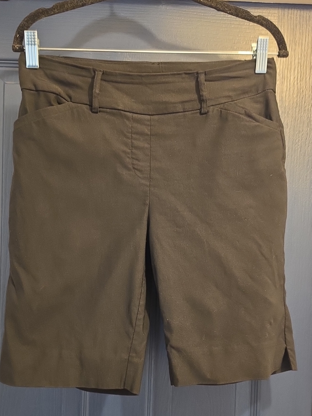 Hilary Radley Small Black Slip On Bermuda Shorts